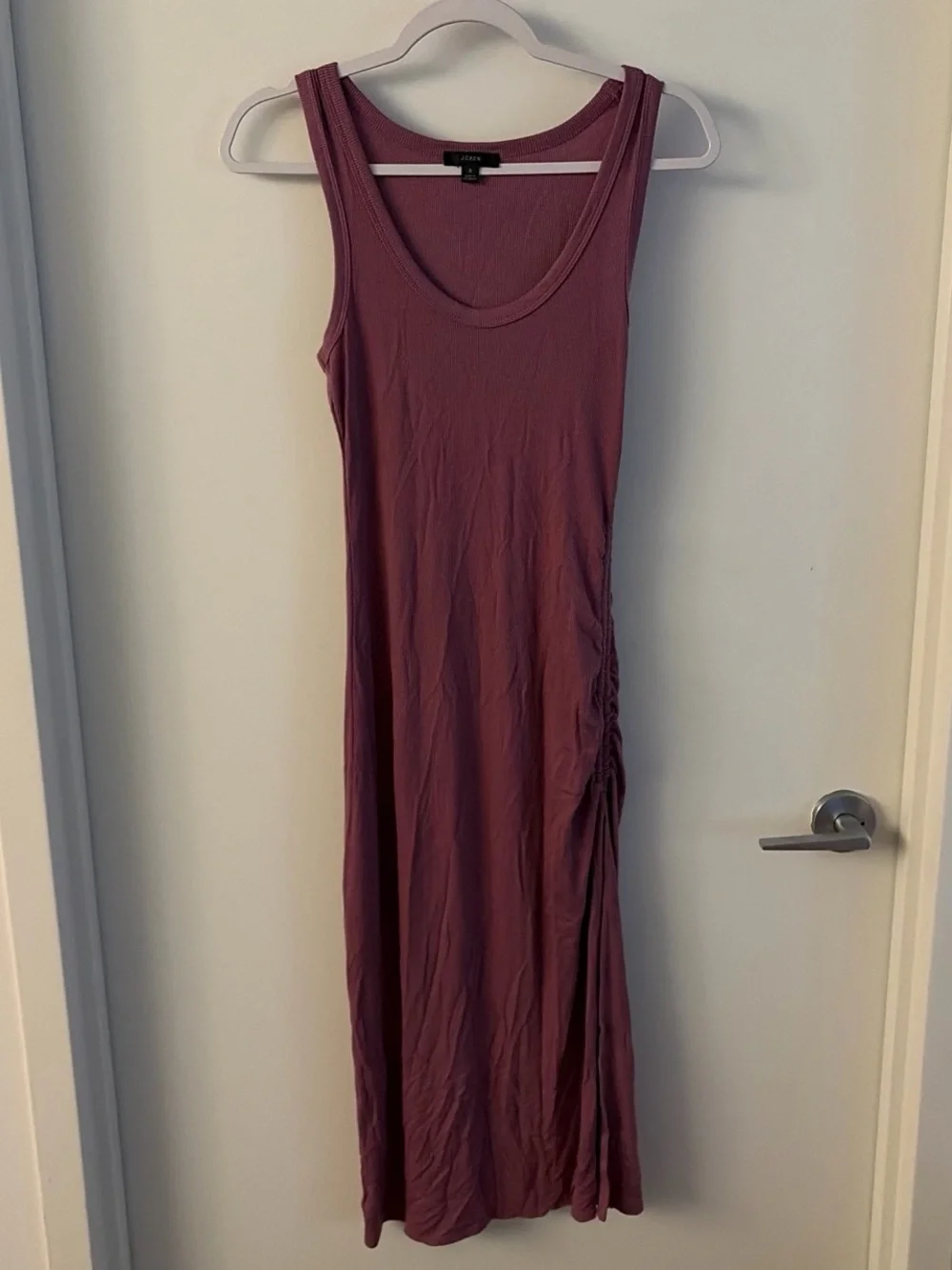 J Crew Scoop Neck Tank Ribbed Maxi Dress
